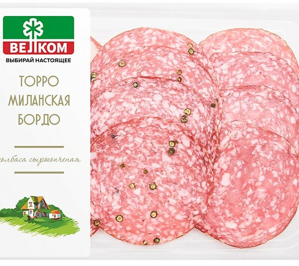 Колбасы Велком Торро-Миланская-Бордо нарезка 90г