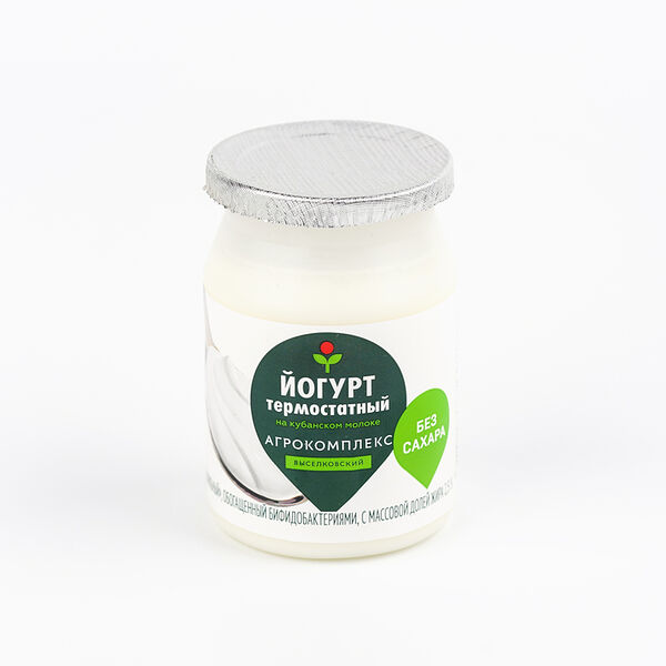 Йогурт термостатный АГРОКОМПЛЕКС обогащенный бифидобактериями 2,5%, без змж, 140г