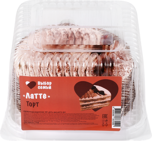

Торт Выбор семьи Латте 480 г