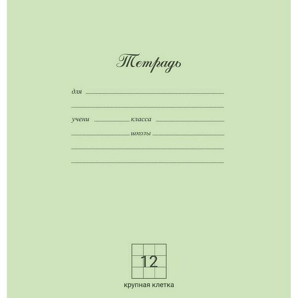 Тетрадь Ашан Красная птица в крупную клетку А5, 12 л, в ассортименте