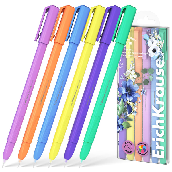 Линеры ErichKrause Pastel, 6 цветов