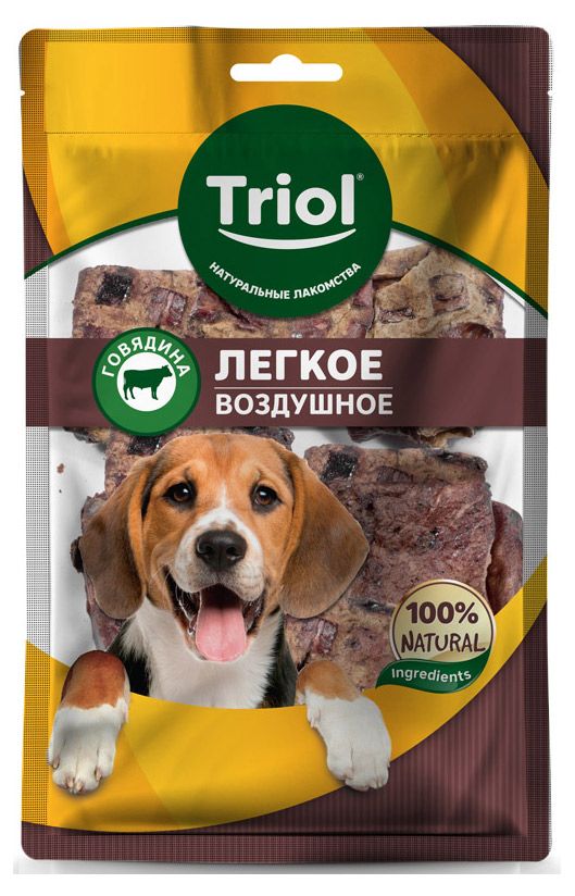 

Лакомство для собак Triol Лёгкое говяжье воздушное 40 г