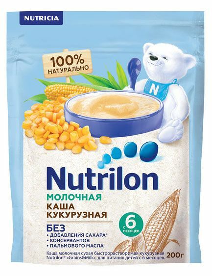 Каша кукурузная Nutrilon молочная с 6 месяцев