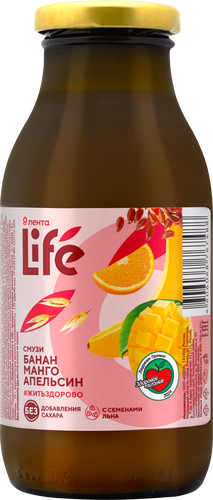 

Смузи Лeнта Life Банан, манго, апельсин 300 мл