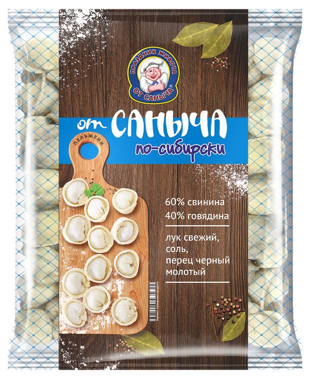 

Пельмени От Саныча Сибирские 700 г
