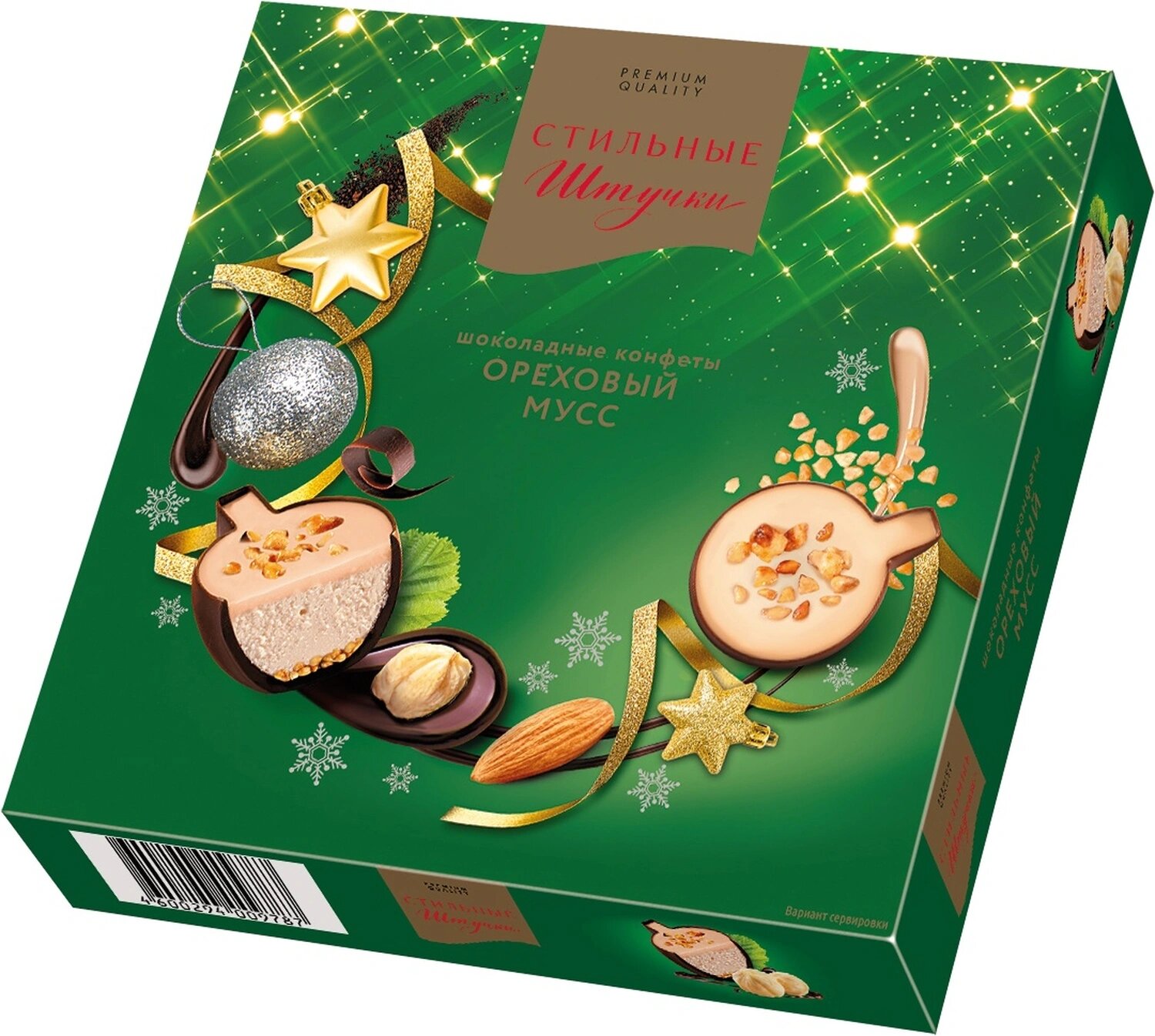 

Конфеты шоколадные Стильные штучки Ореховый мусс 104 г дизайн в ассортименте