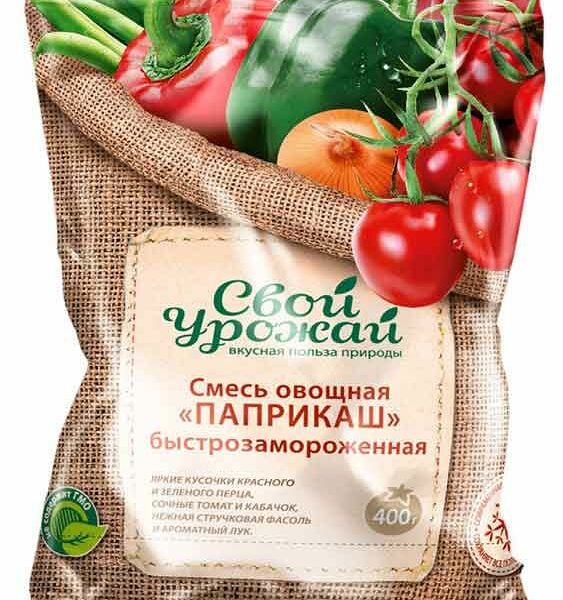 Смесь овощная замороженная Свой урожай Паприкаш