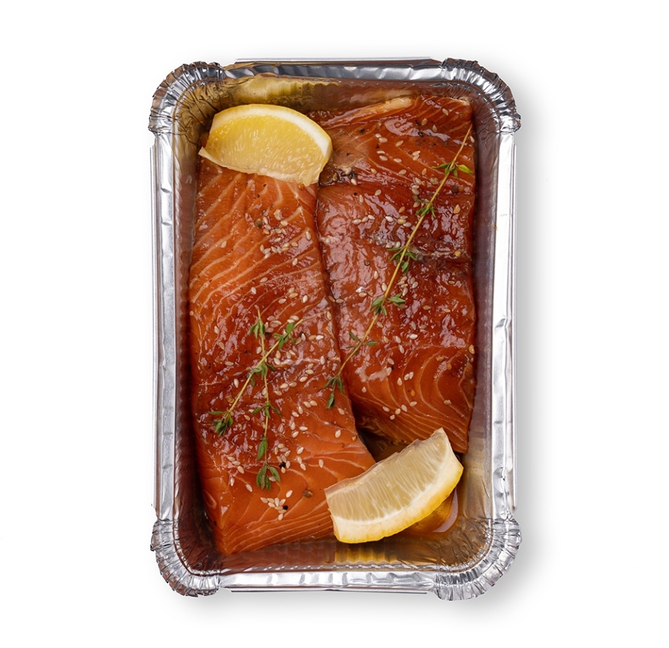 

Лосось атлантический (семга) Азбука вкуса филе-кусок в соево-медовом маринаде для запекания вес