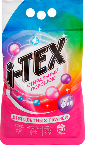 

Стиральный порошок i-Tex для цветных тканей 6 кг