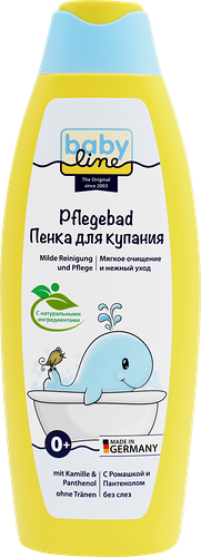 Пенка для купания Babyline с ромашкой и пантенолом 0+
