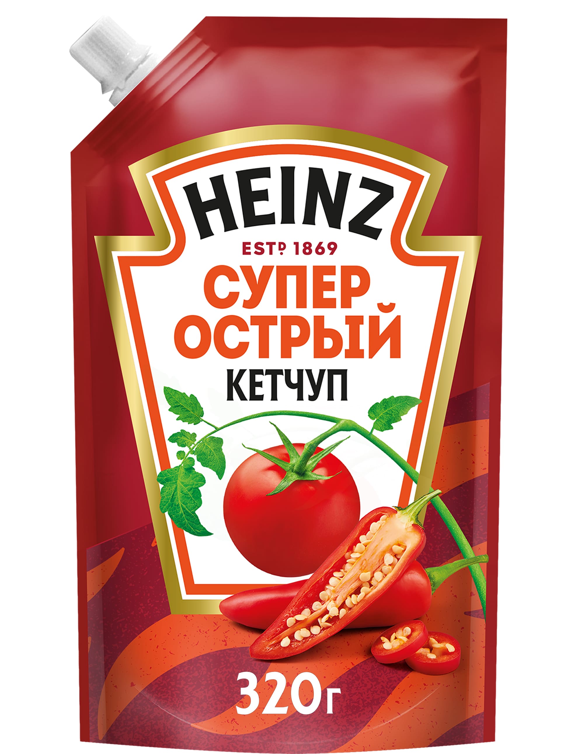 

Кетчуп Heinz Супер острый 320 г