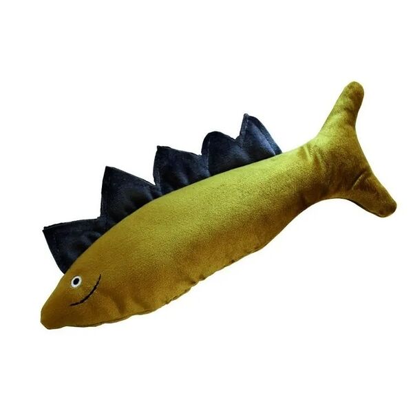 Игрушка N1 Spino Рыбка с порошком мататаби для кошек 27 см