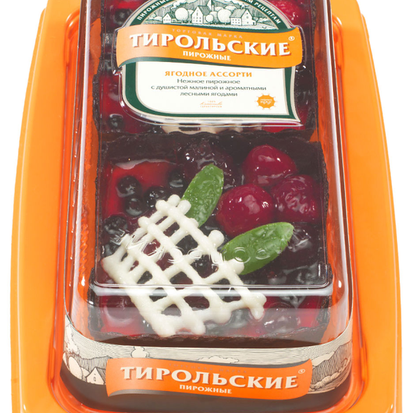 Пирожное Тирольские пироги Ягодное ассорти