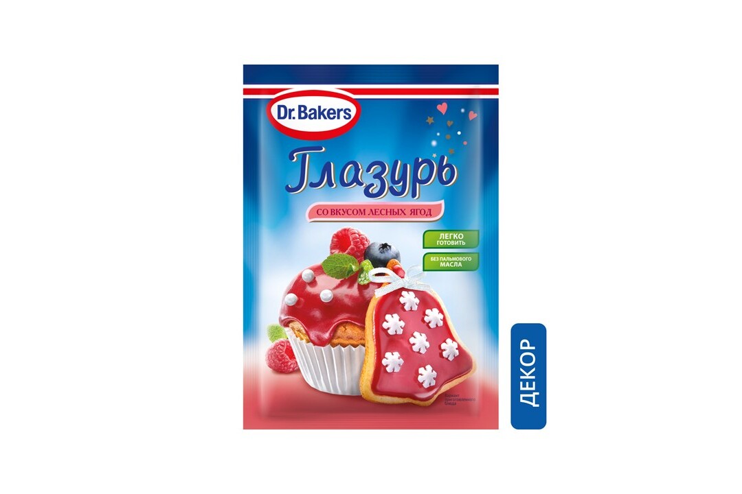 

Глазурь Dr.Oetker со вкусом лесных ягод, саше 90 г