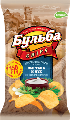 

Чипсы Бульба Chips сметана и лук 150 г