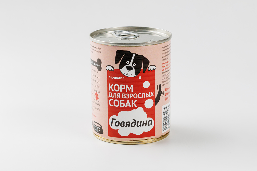 

Корм для собак говядина 340 г