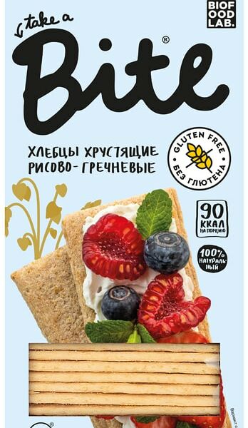 Хлебцы рисово-гречневые Take a Bite без глютена 150 г