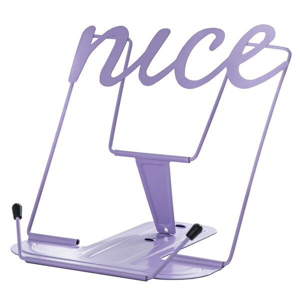 Подставка для книг и учебников Феникс+ Лаванда 17.5x18x15 см, окрашенный чёрный металл, УФ-печать