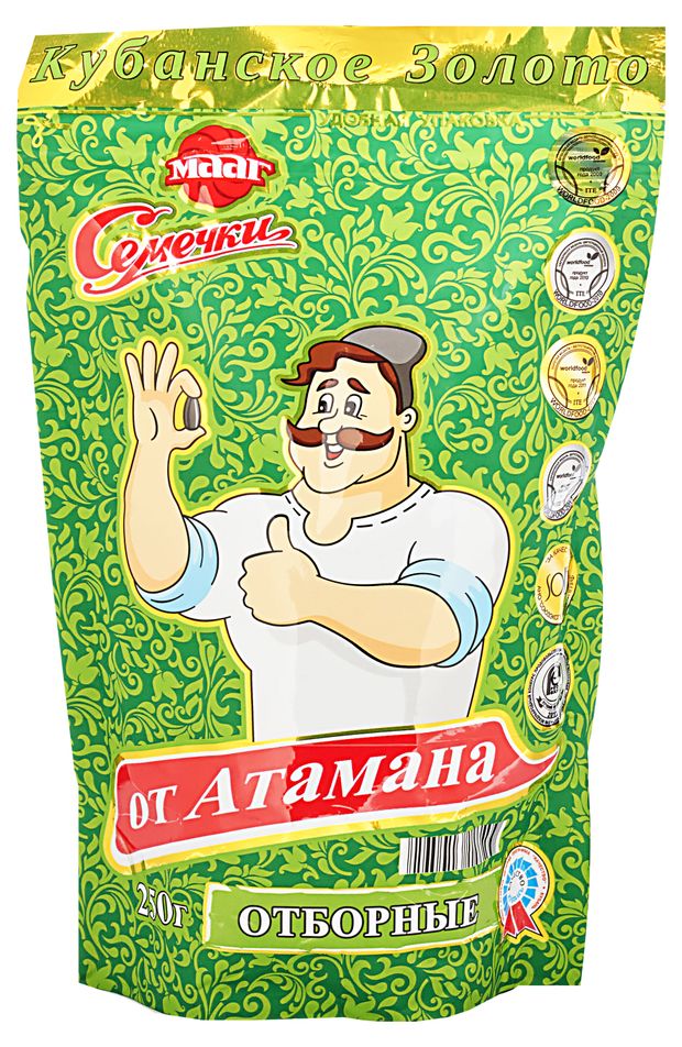 

Семена подсолнечника От Атамана обжаренные отборные 250 г