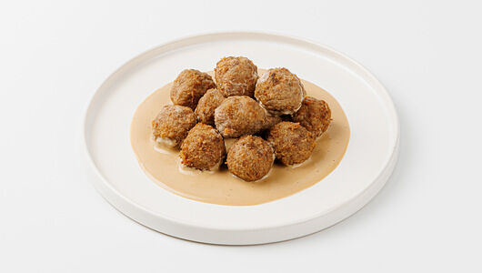 Фрикадельки из мяса птицы и говядины в сливочном соусе, Халяль, 200г