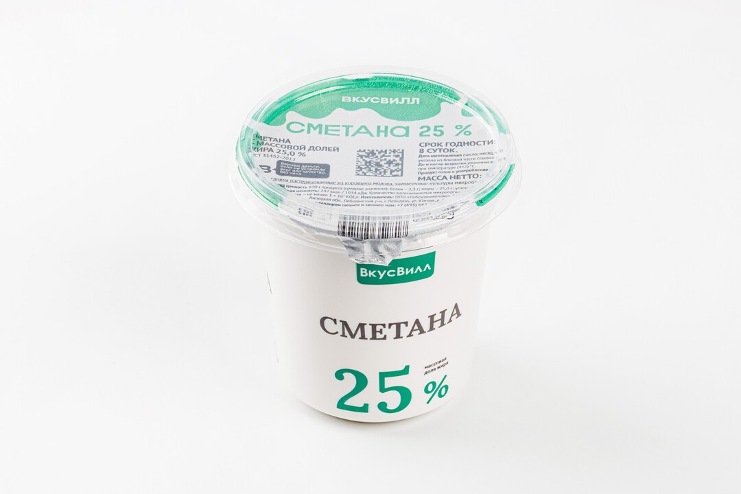 

Сметана 25%