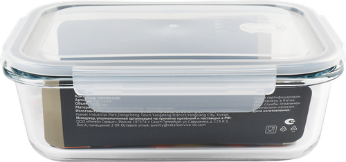 

Контейнер HOMECLUB боросиликатное стекло, пластмасса, силикон, 1.5л