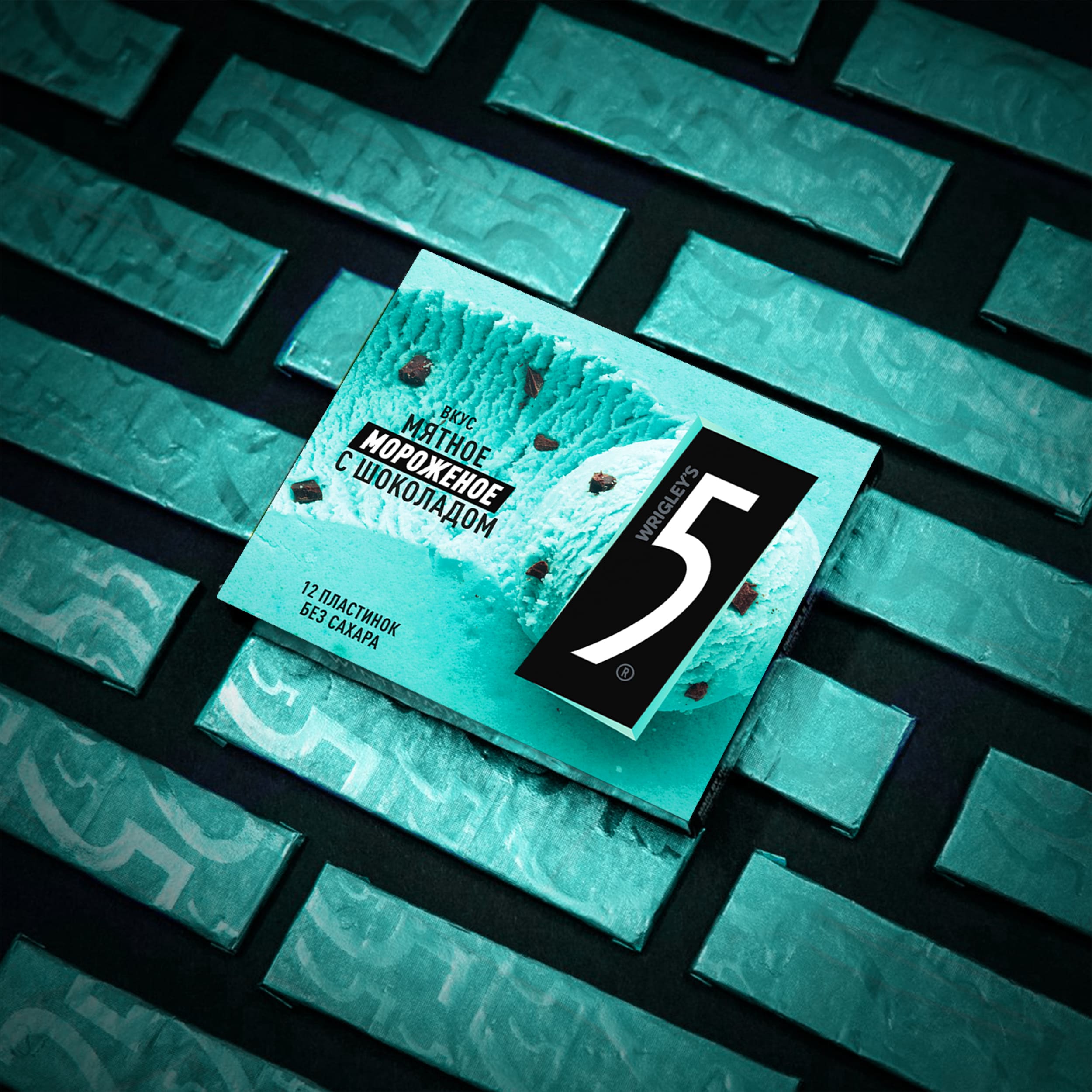 

Жевательная резинка Five Мятное мороженое с шоколадом 31.2 г