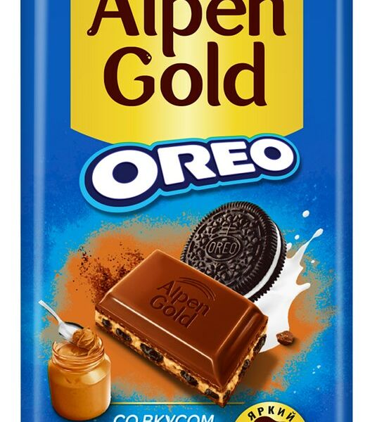 Шоколад молочный Alpen Gold Oreo Арахисовая паста 85 г