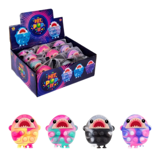 Игрушка жмяка-антистресс 1Toy Hit Pop it Акулы, 1 шт в ассортименте