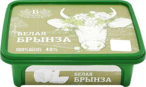 

Сыр рассольный Беловежские сыры Белая брынза 40% БЗМЖ 250г