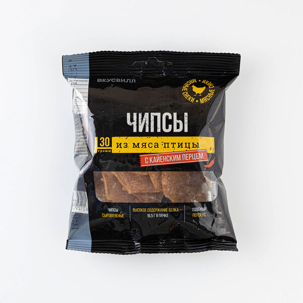 Чипсы с кайенским перцем из мяса птицы