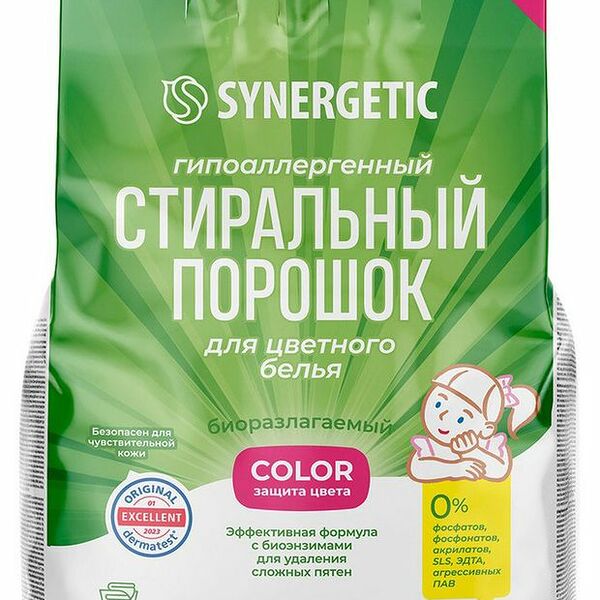 Стиральный порошок Synergetic Color 3кг