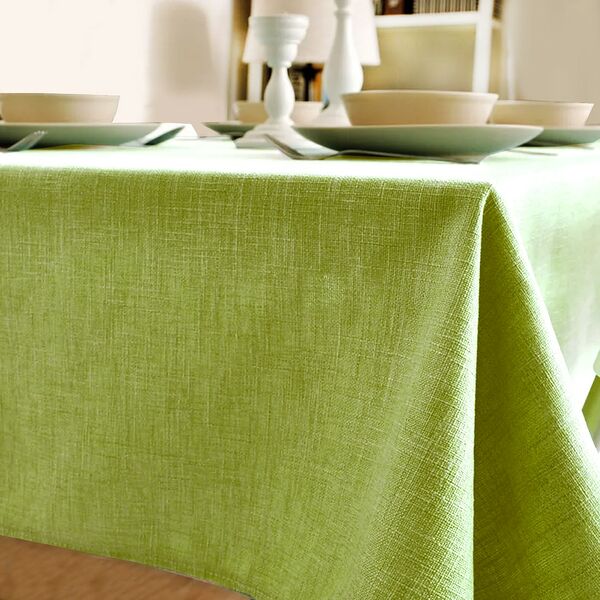 Скатерть, 220х150 см, тефлон, 100% п/э, олива