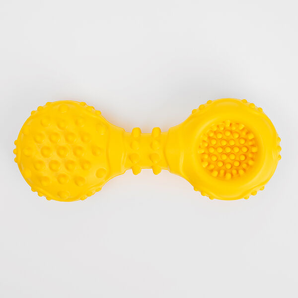 Игрушка для собак Гантель игольчатая 13 см, каучук