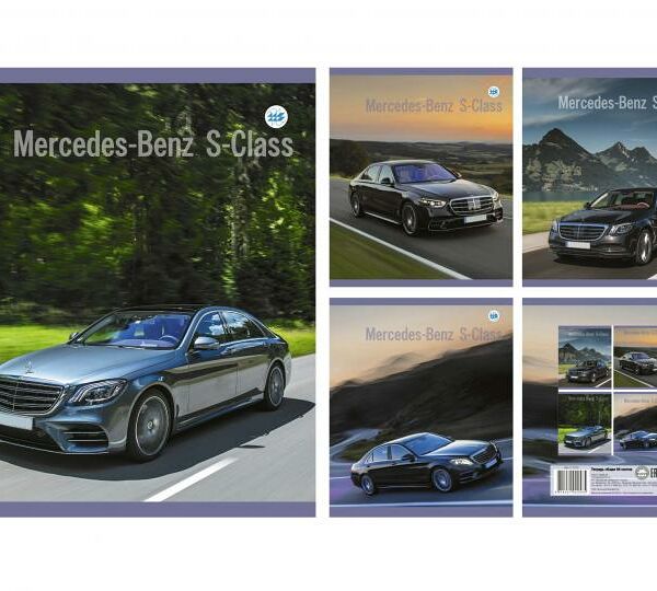 Тетрадь общая клетка 96л серия Автомобиль №144-23