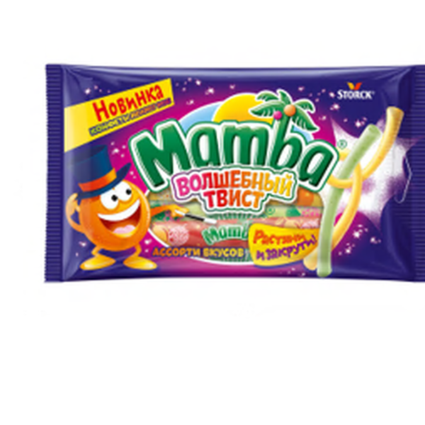Конфеты жевательные Mamba Волшебный твист 70г
