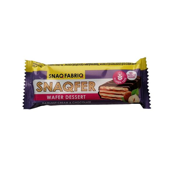 Батончик ваф Snaq Fabriq Фундучный крем и бельгийский шоколад 45г