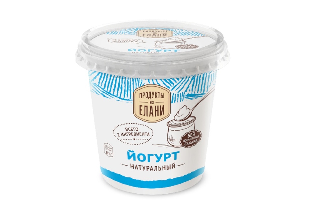 

Йогурт Продукты из Елани натуральный 2,5% БЗМЖ 300 г