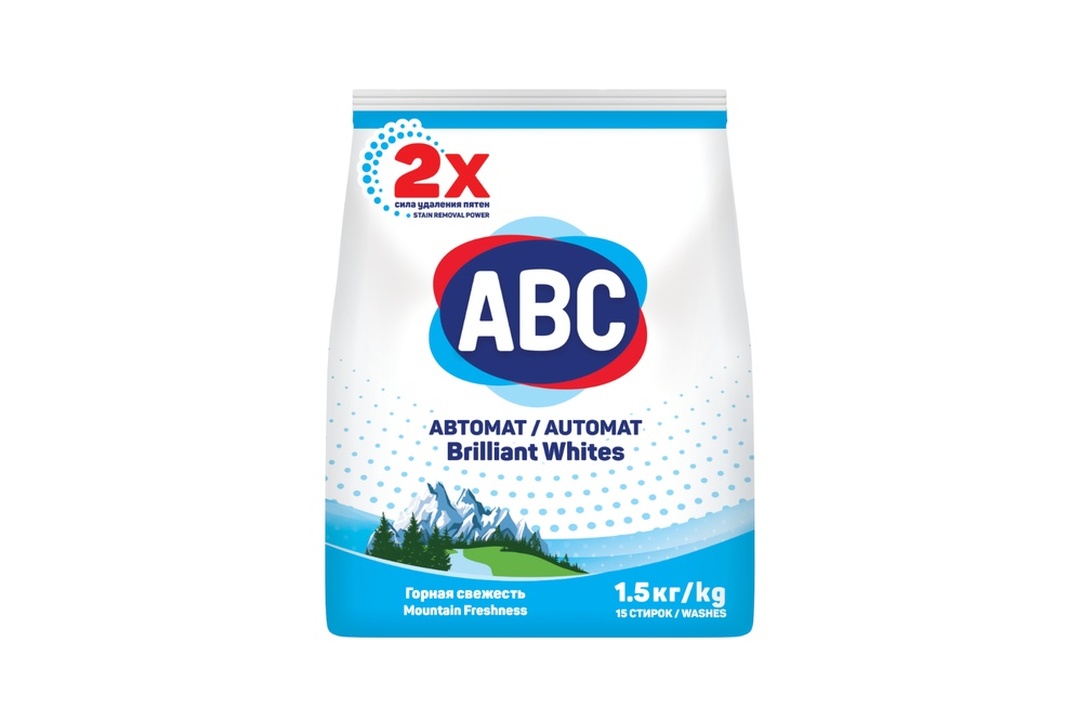 

Стиральный порошок ABC Горная свежесть 1500 г