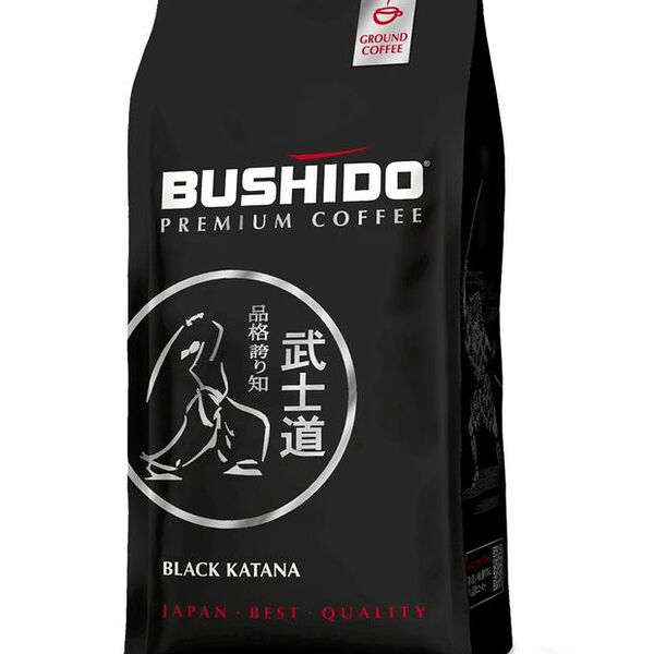 Кофе молотый Bushido Black Katana, 227 г