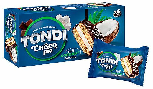Кондитерское изделие Яшкино Tondi choco Pie кокосовое 180 г