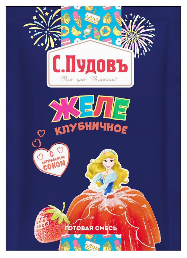 

Желе С.Пудовъ клубничное 45 г