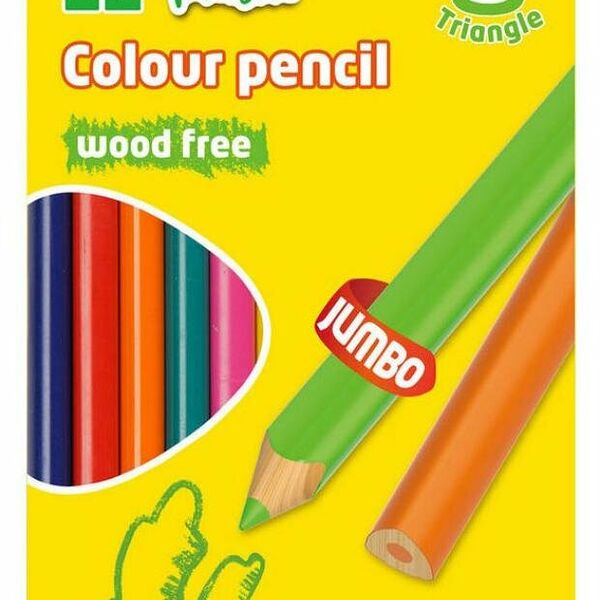 Карандаши цветные пластиковые Keyroad Jumbo, 12 цветов