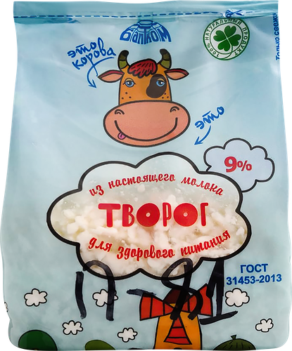 Творог рассыпчатый БАЛТКОМ 9%, без змж, 270г