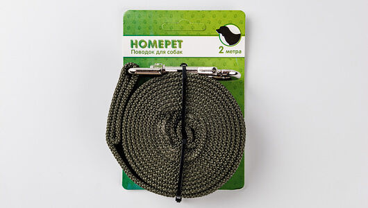 Поводок для собак стропа с карабином Homepet 25 мм, 2 м