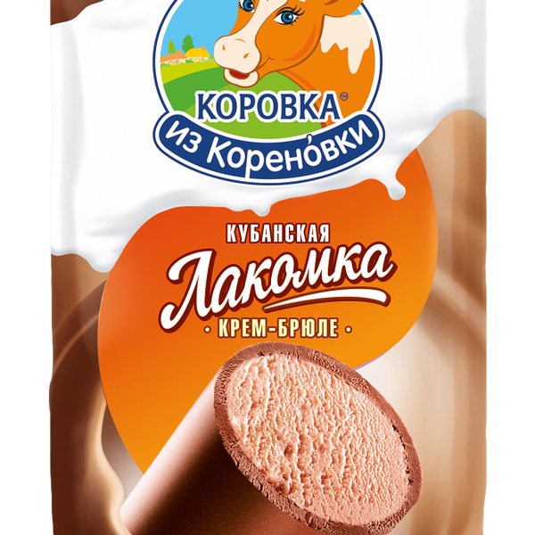 Мороженое Коровка из Кореновки Лакомство крем-брюле 15% 90г