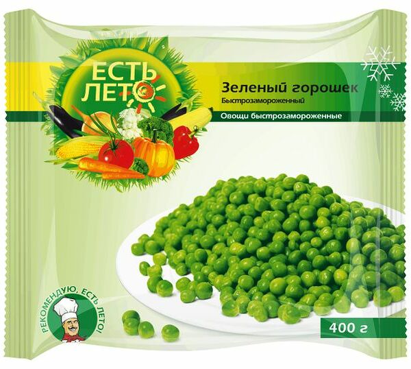 Смесь овощная Зеленый горошек быстрозамороженный ТМ Есть Лето