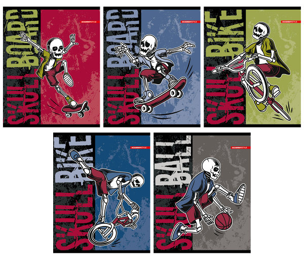 Тетрадь Academy Style в клетку А5, 48 л в ассортименте 1шт