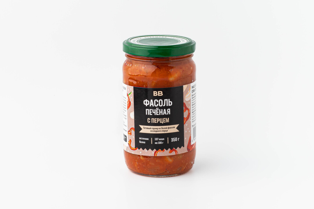 

Фасоль ВкусВилл печеная с перцем 350 г