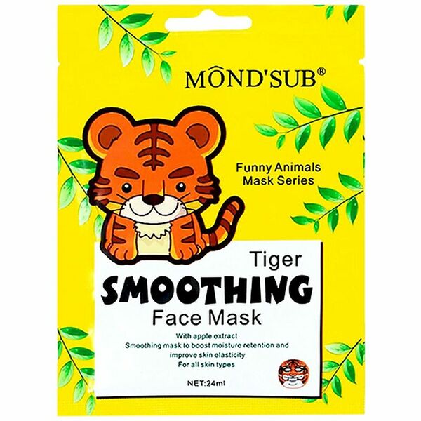 Маска тканевая Mond'Sub Tiger Smoothing смягчающая для лица 24 мл